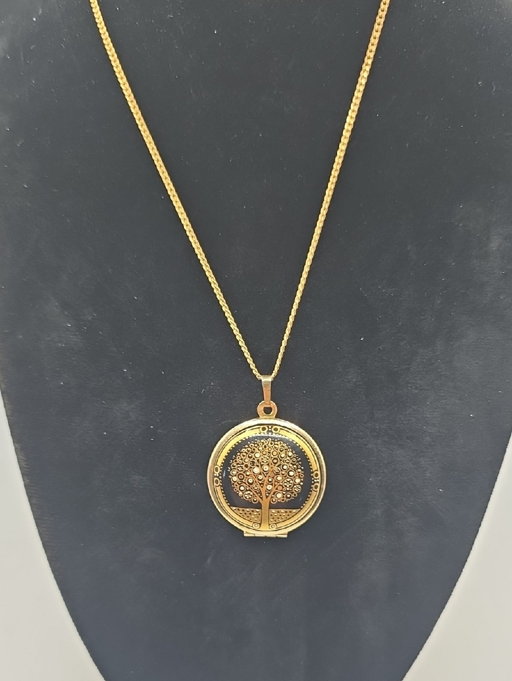 Michaela Frey Gold Tree of Life Locket Pendant Necklace